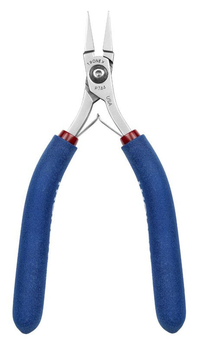 Tronex P744 Flat Nose Gripping/Bending Pliers with Short, Smooth Jaw & Long Ergonomic Handles, 6.00" OAL