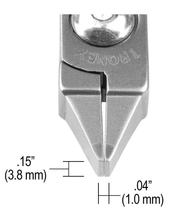 Tronex P747 Flat Nose Gripping Pliers with Stubby Jaw & Long Ergonomic Handles, 5.60" OAL