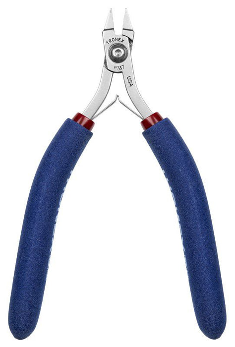 Tronex P747 Flat Nose Gripping Pliers with Stubby Jaw & Long Ergonomic Handles, 5.60" OAL