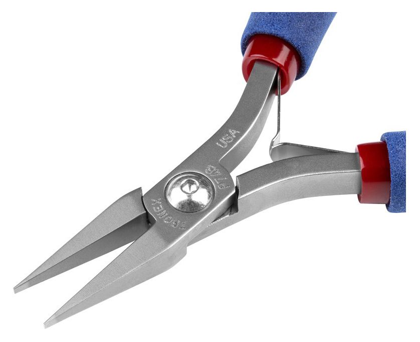 Tronex P748 Flat Nose Pliers with Medium, Smooth Jaw, Narrow Tips & Long Ergonomic Handles, 6.20" OAL