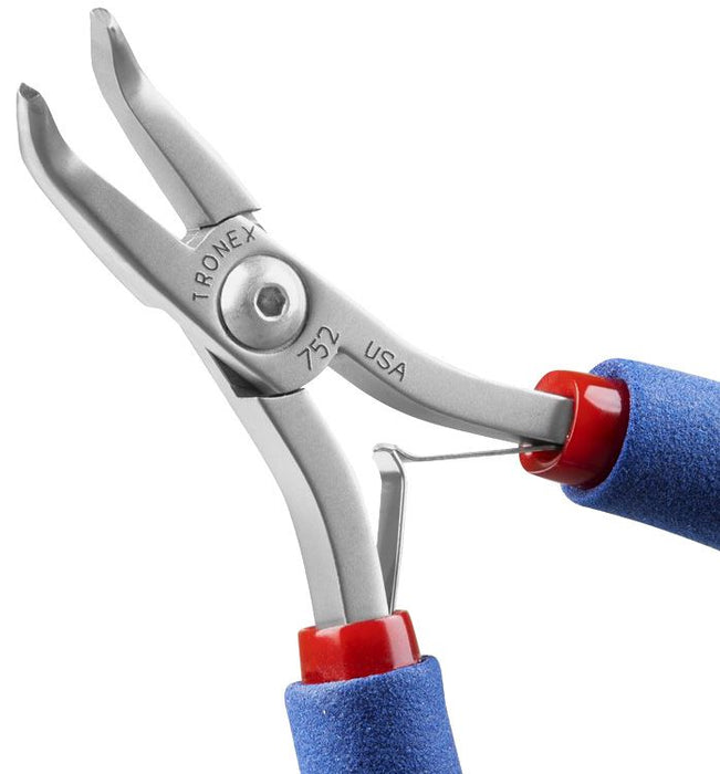 Tronex P752 Bent Nose Pliers with 60° Angled Sturdy Tips & Long Ergonomic Handles, 6.00" OAL