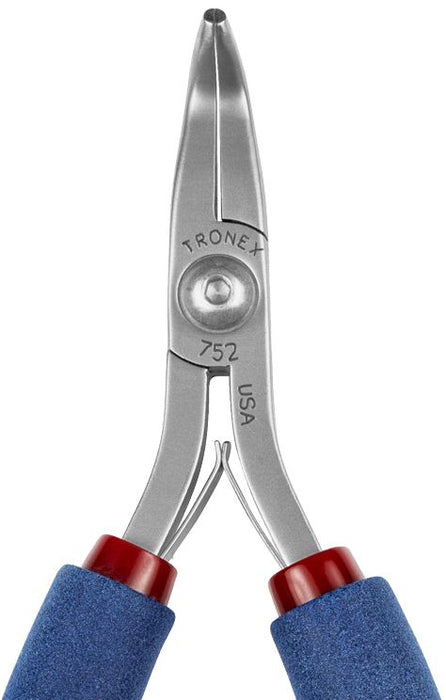 Tronex P752 Bent Nose Pliers with 60° Angled Sturdy Tips & Long Ergonomic Handles, 6.00" OAL