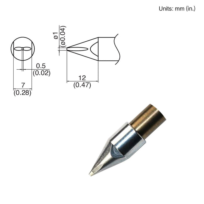 Hakko TX1-XD, 140W Chisel Tip Soldering Tip