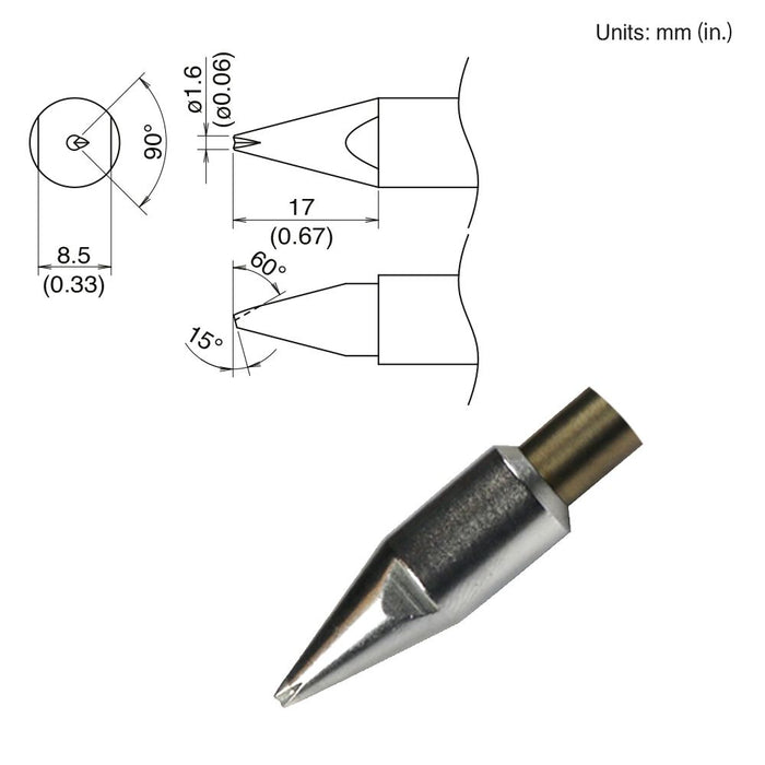 Hakko TX2-XBCR16, 260W Bevel Tip Soldering Tip