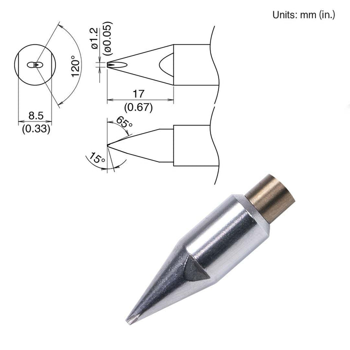 Hakko TX2-XDRF12, 260W Chisel Tip