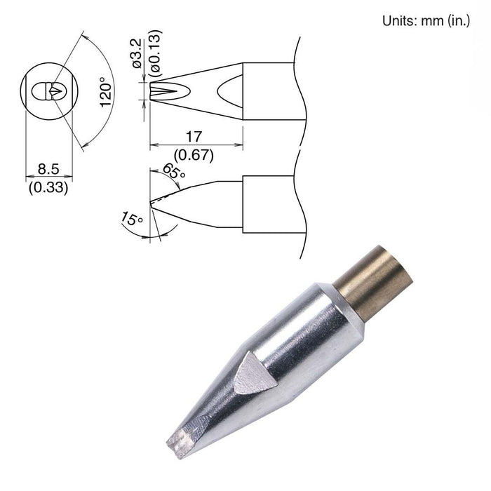 Hakko TX2-XDRF32, 260W Chisel Tip