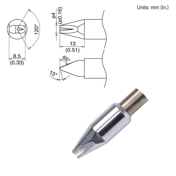 Hakko TX2-XDRF4, 260W Chisel Tip (Qty of 10)