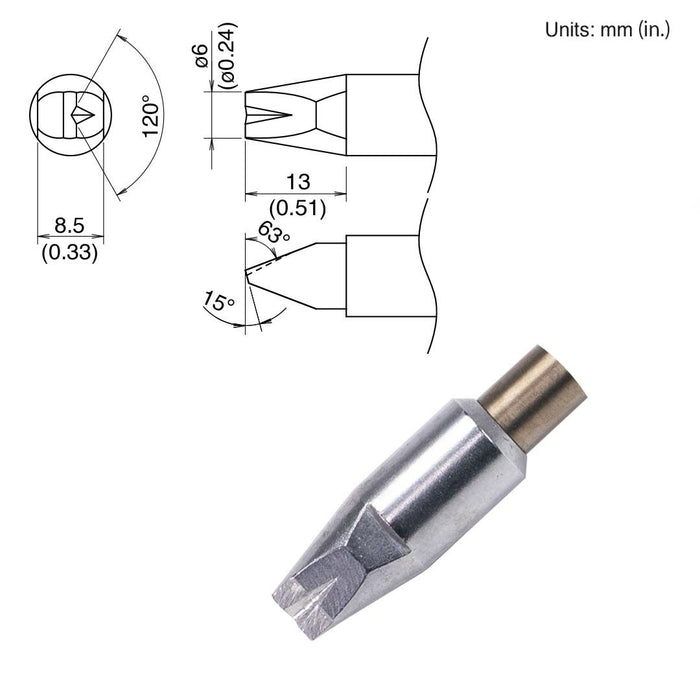 Hakko TX2-XDRF6, 260W Chisel Tip (Qty of 10)