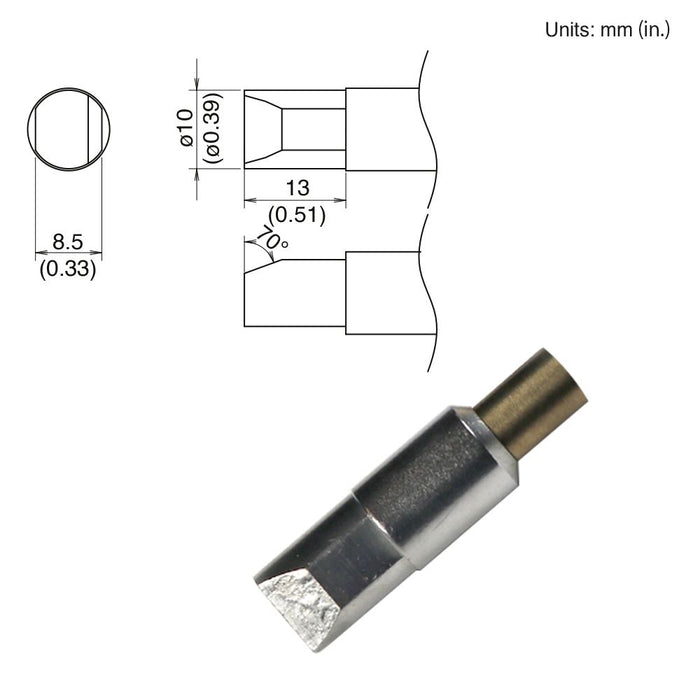 Hakko TX2-XNC100, 260W Bevel Tip Soldering Tip