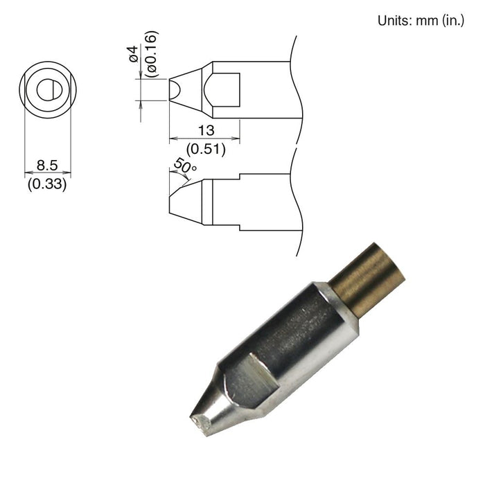 Hakko TX2-XNC40, 260W Bevel Tip Soldering Tip (Qty of 10)