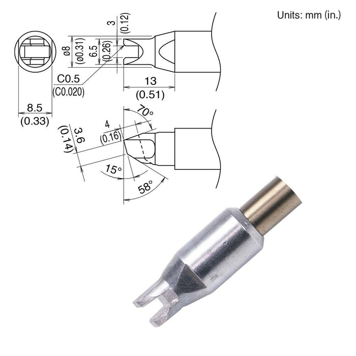 Hakko TX2-XRK3065, 260W Slot Tip (Qty of 10)