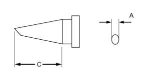 LT F SOLDERING TIP 1,2MM -Qty10