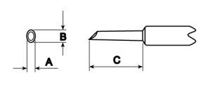 TIP CYLINDRICAL           NTGW -Qty10