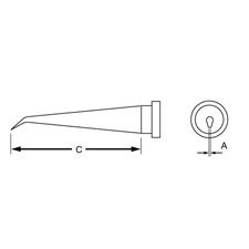 LT 1X SOLDERING TIP 0.4MM -Qty10